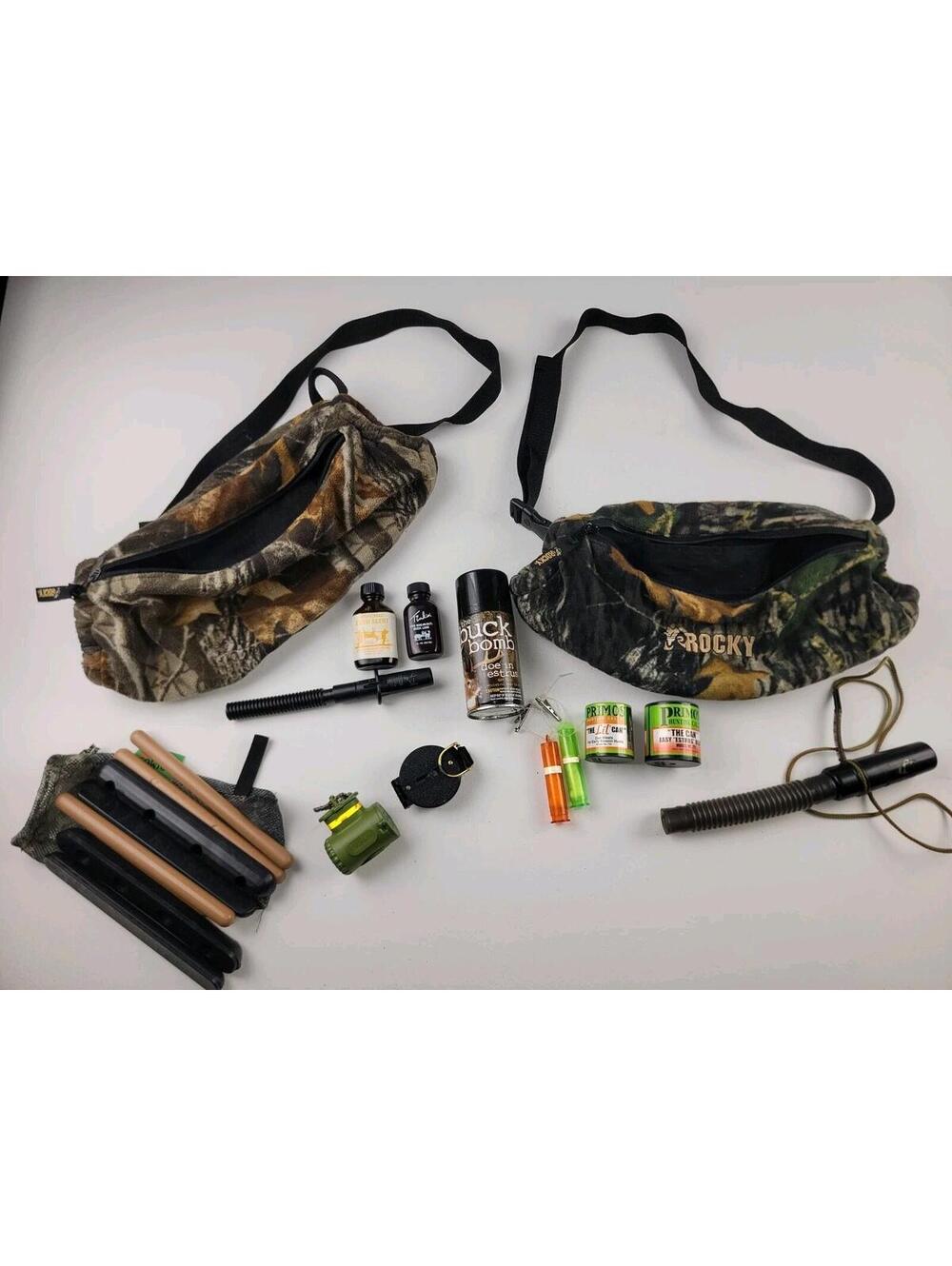 2x Rocky Hand Warmers, Belt Hunting Gear Buck Doe Calls Scents Corn Primos Lot